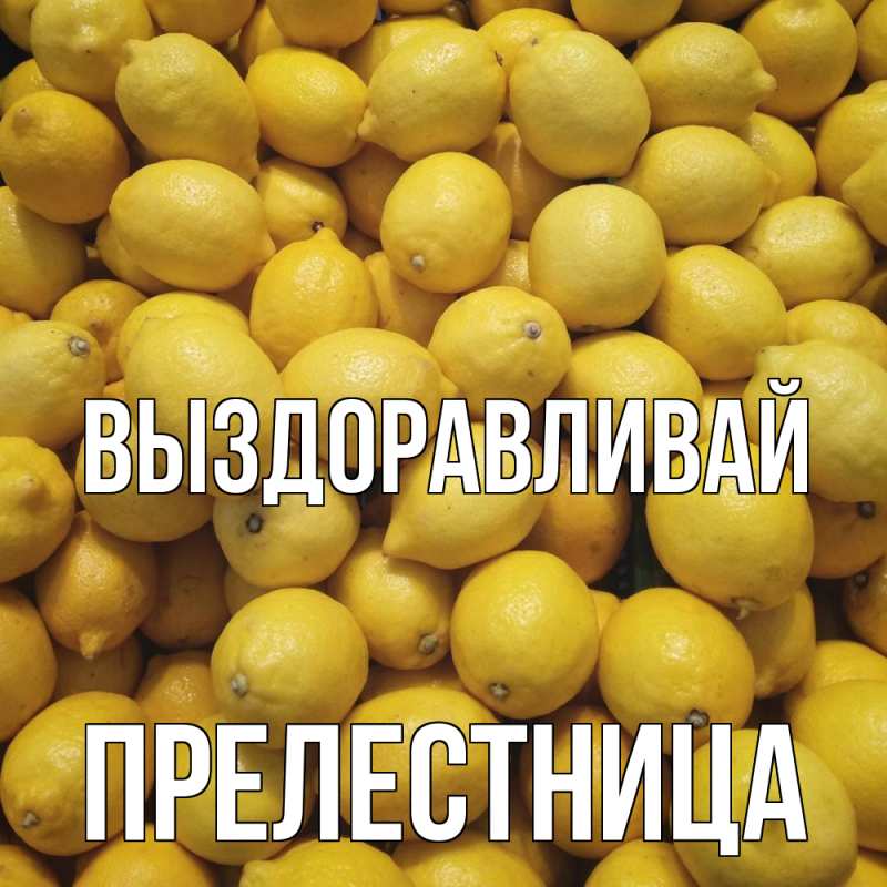 Картинка Выздоравливай, Прелестница