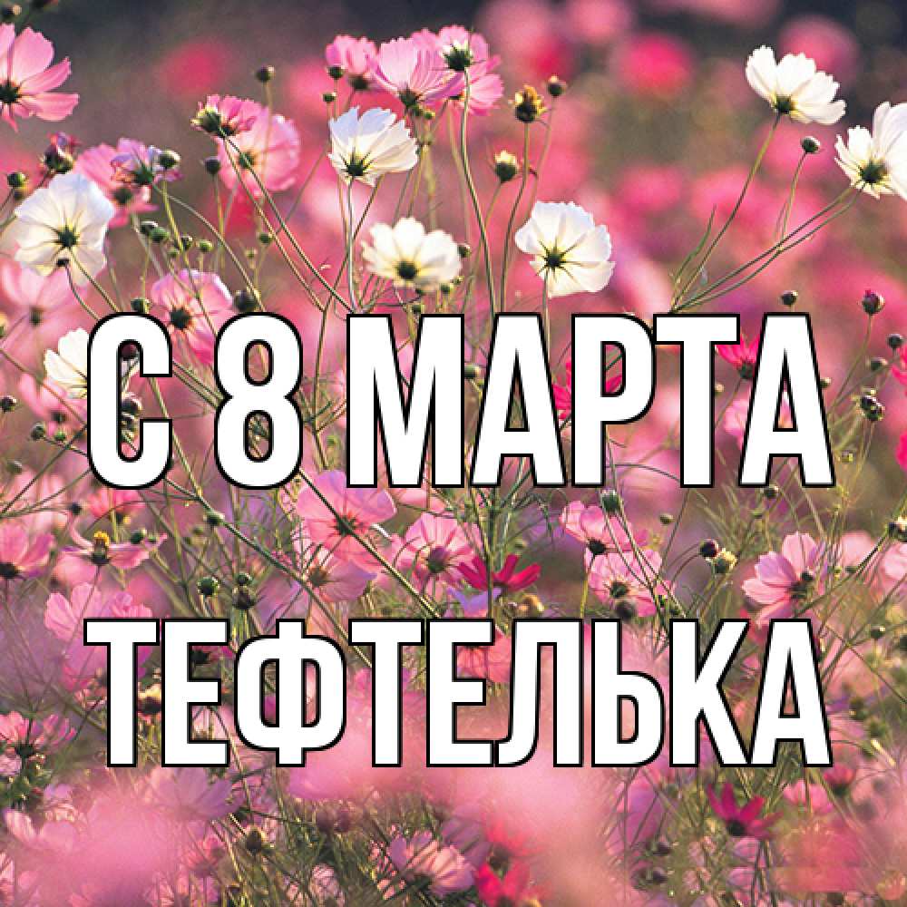 Открытка на каждый день с именем, тефтелька C 8 МАРТА красиво 1 Прикольная открытка с пожеланием онлайн скачать бесплатно 