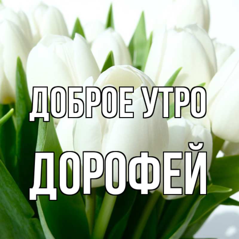 Открытка с именем, Дорофей, Доброе утро