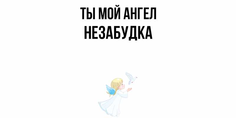 Картинка Ты мой ангел, Незабудка
