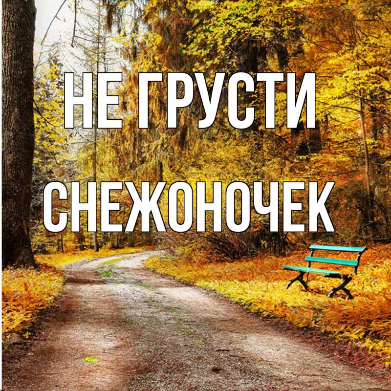 Картинка Не грусти, Снежоночек