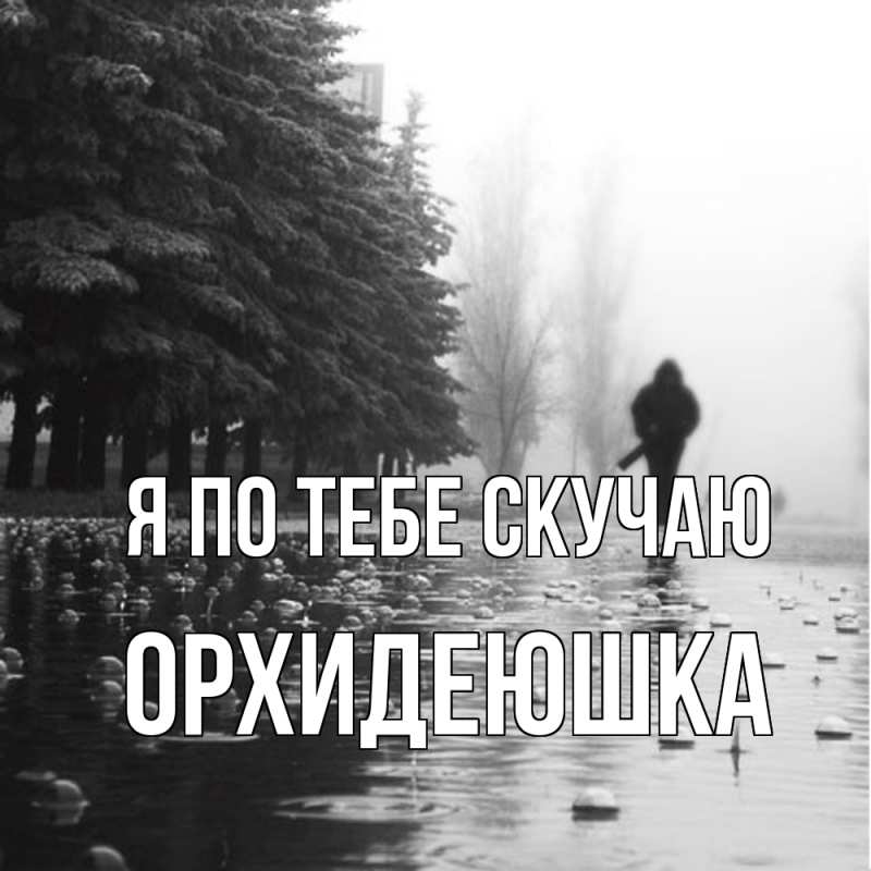 Картинка Я по тебе скучаю, Орхидеюшка