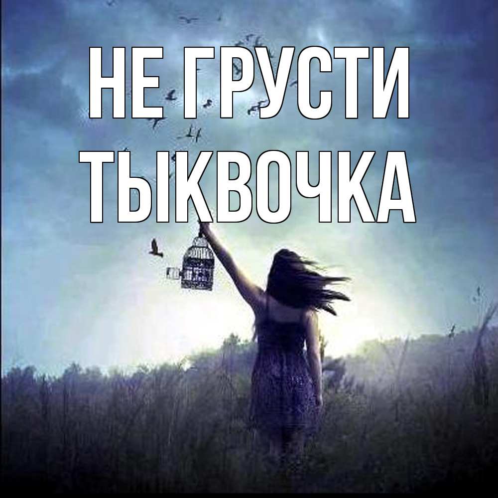 Открытка на каждый день с именем, тыквочка Не грусти на волю Прикольная открытка с пожеланием онлайн скачать бесплатно 