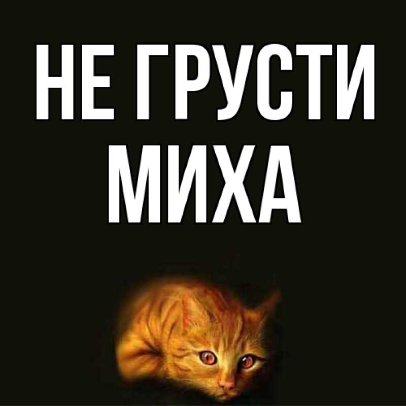 Картинка Не грусти, Миха