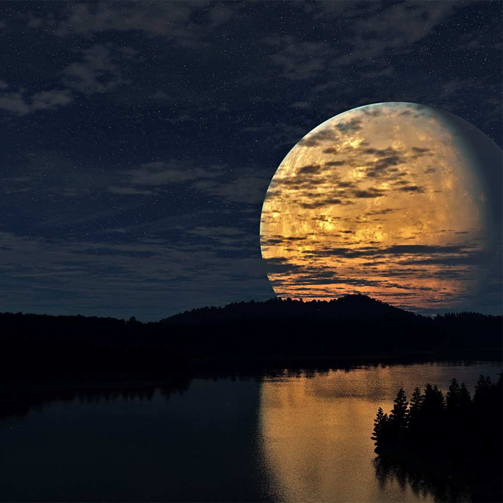 Открытка на каждый день с именем, солнечная Спокойной ночи речка Прикольная открытка с пожеланием онлайн скачать бесплатно 