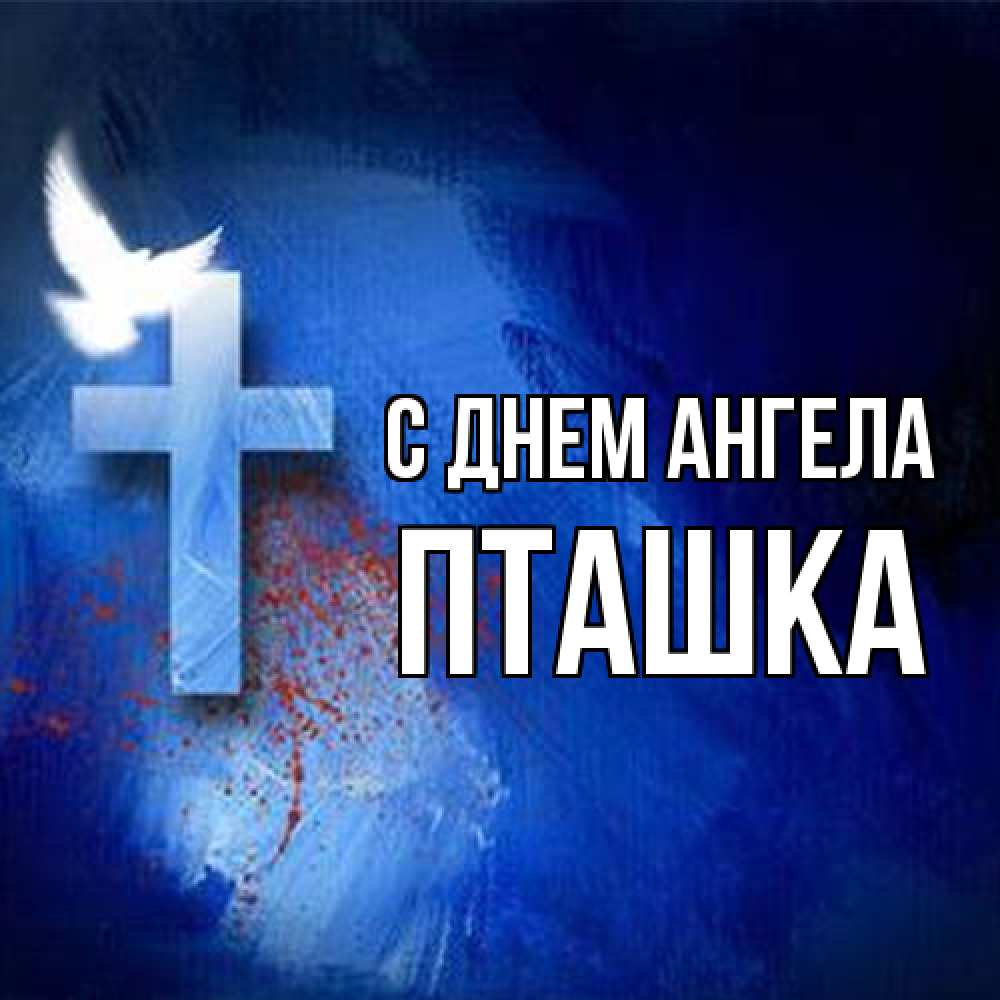 Открытка на каждый день с именем, пташка С днем ангела Синий фон и птица Прикольная открытка с пожеланием онлайн скачать бесплатно 