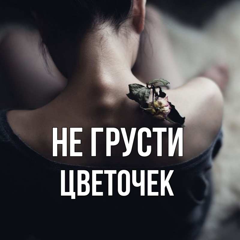 Картинка Не грусти, Цветочек