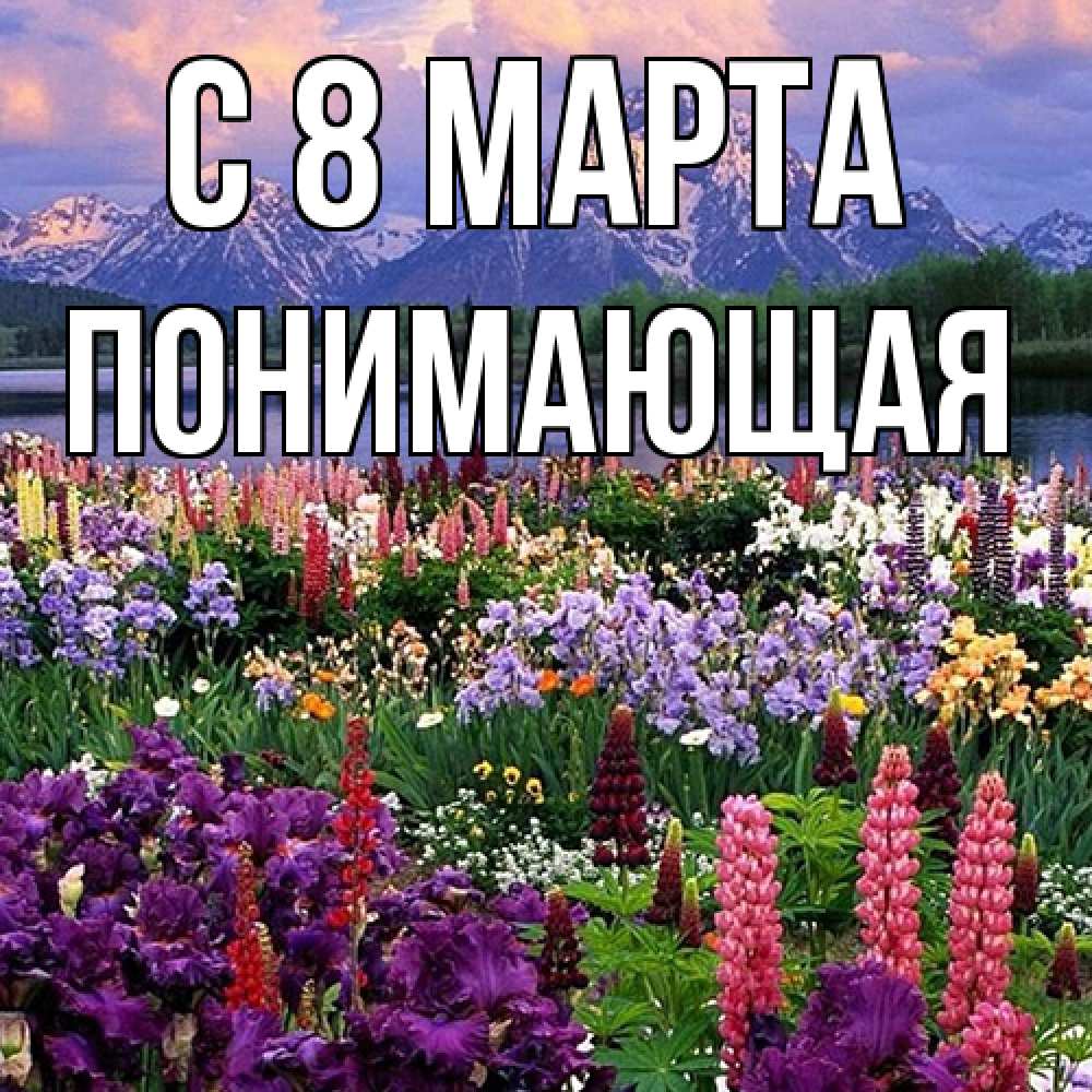 Открытка на каждый день с именем, Понимающая C 8 МАРТА международный женский день Прикольная открытка с пожеланием онлайн скачать бесплатно 