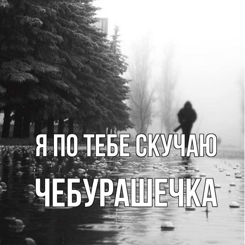 Картинка Я по тебе скучаю, Чебурашечка