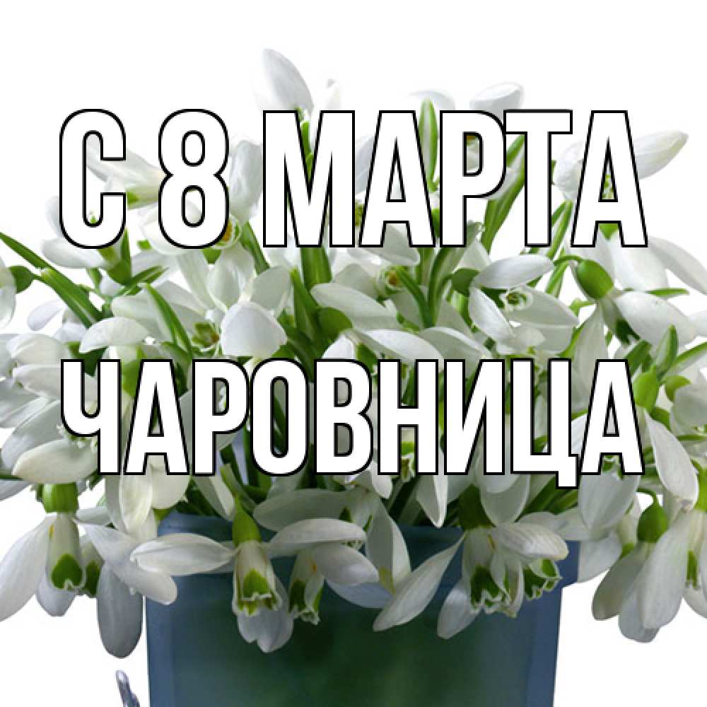 Открытка на каждый день с именем, чаровница C 8 МАРТА цветы к международному женскому дню Прикольная открытка с пожеланием онлайн скачать бесплатно 