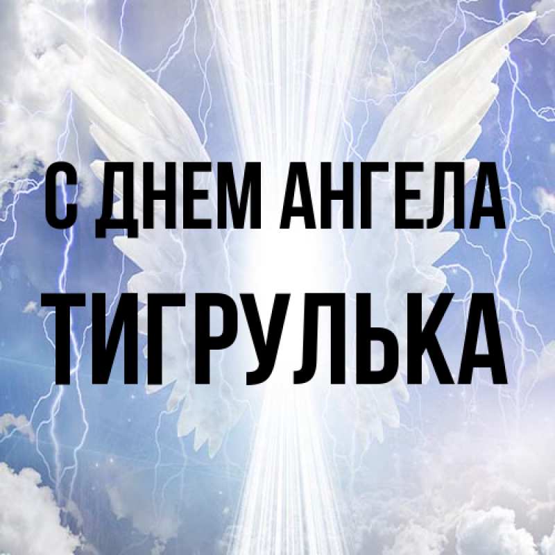 Картинка С днем ангела, тигрулька