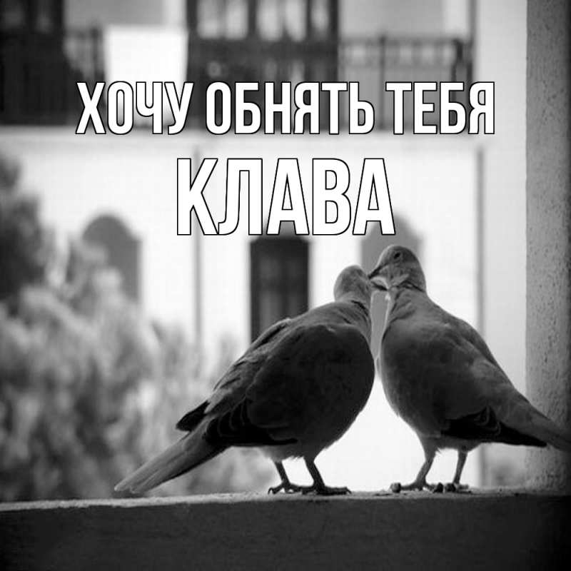 Картинка Хочу обнять тебя, Клава