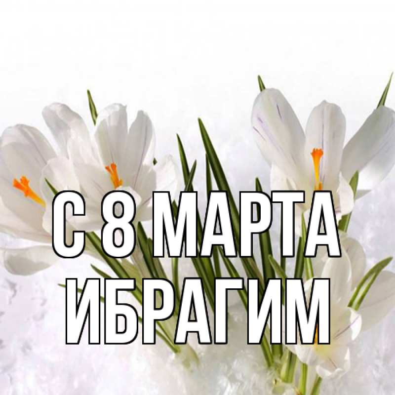 Картинка C 8 МАРТА, Ибрагим