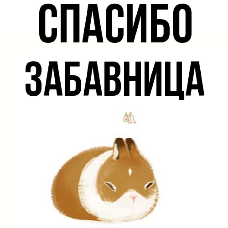 Картинка Спасибо, Забавница