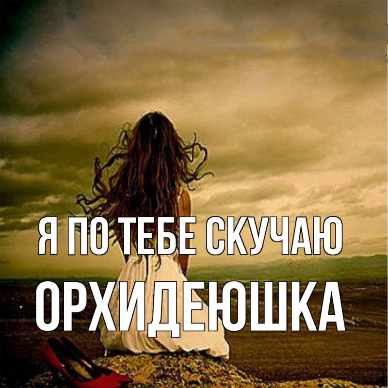 Картинка Я по тебе скучаю, Орхидеюшка