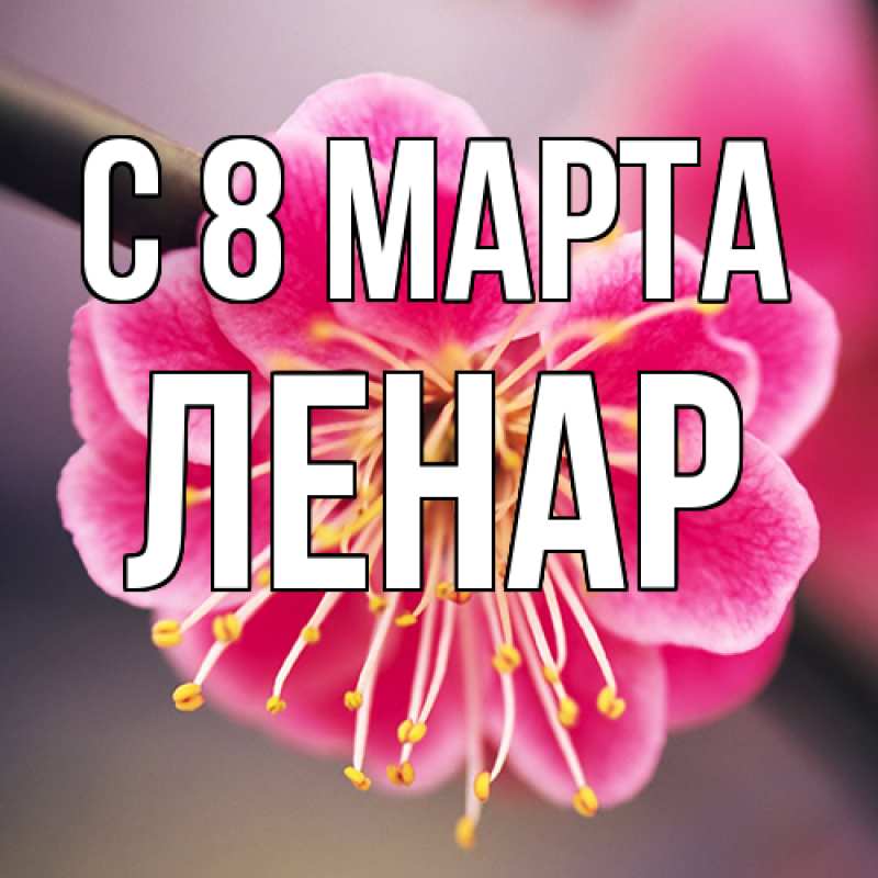Картинка C 8 МАРТА, Ленар