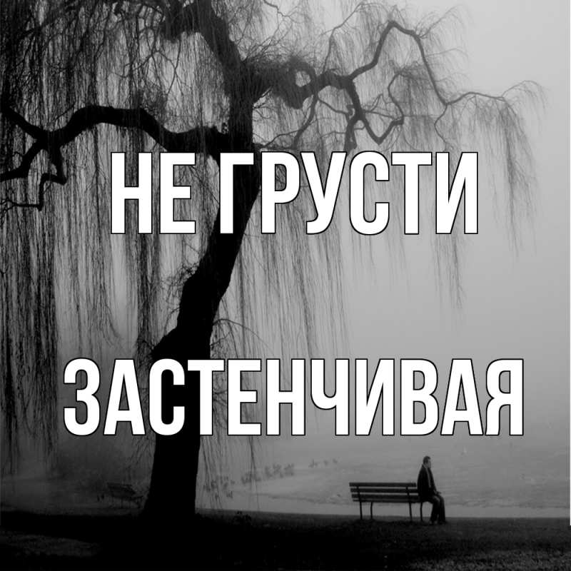 Картинка Не грусти, Застенчивая