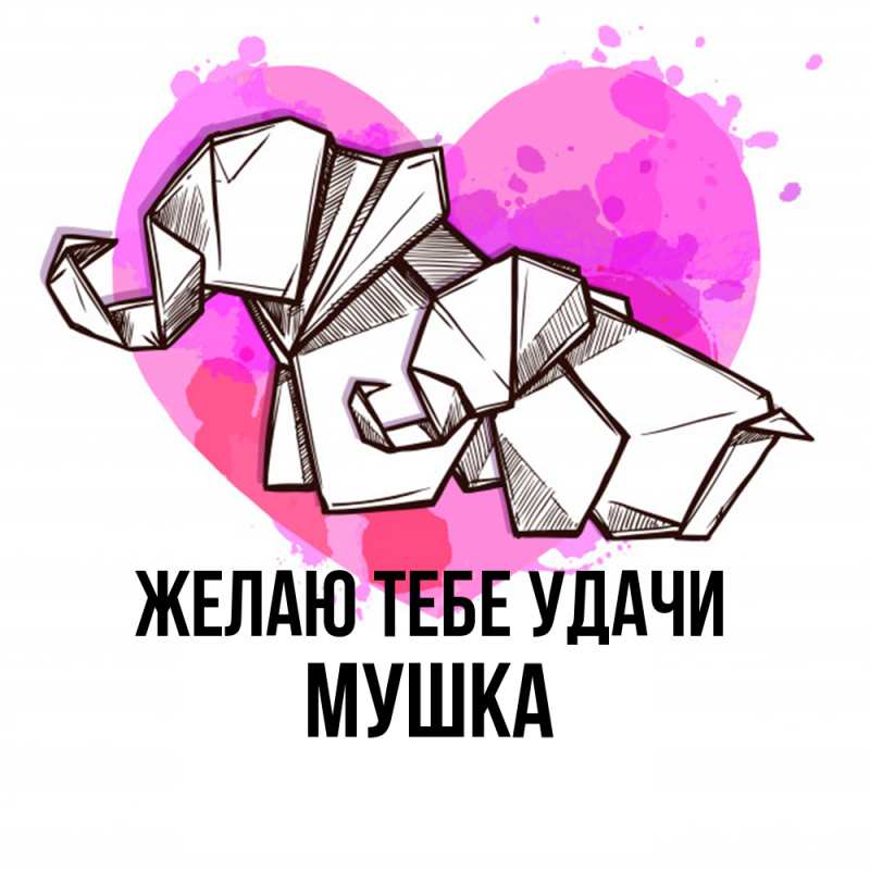 Картинка Желаю тебе удачи, мушка