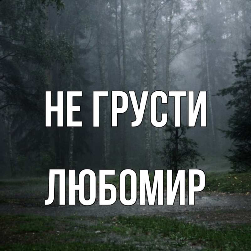 Картинка Не грусти, Любомир