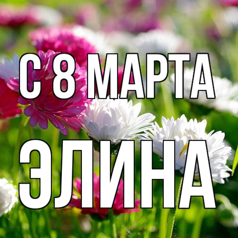 Картинка C 8 МАРТА, Элина