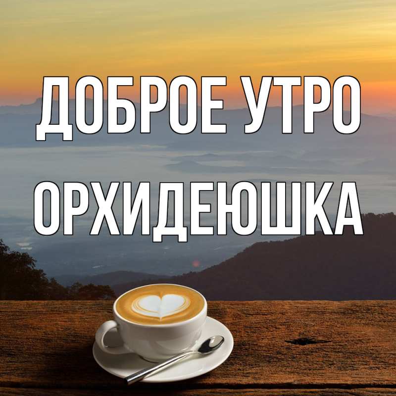 Картинка Доброе утро, Орхидеюшка
