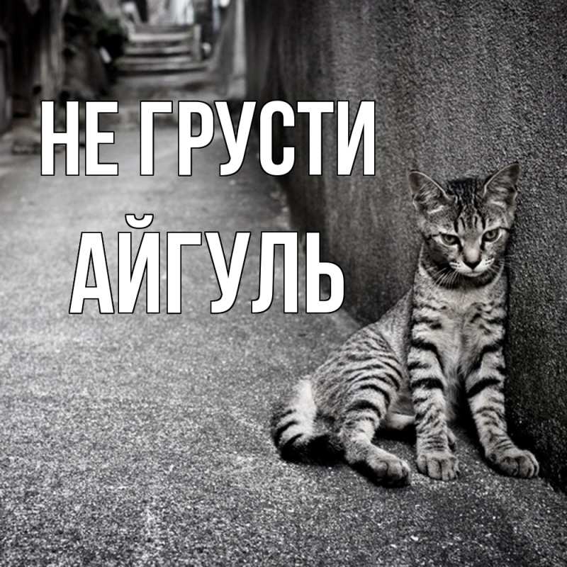 Картинка Не грусти, Айгуль