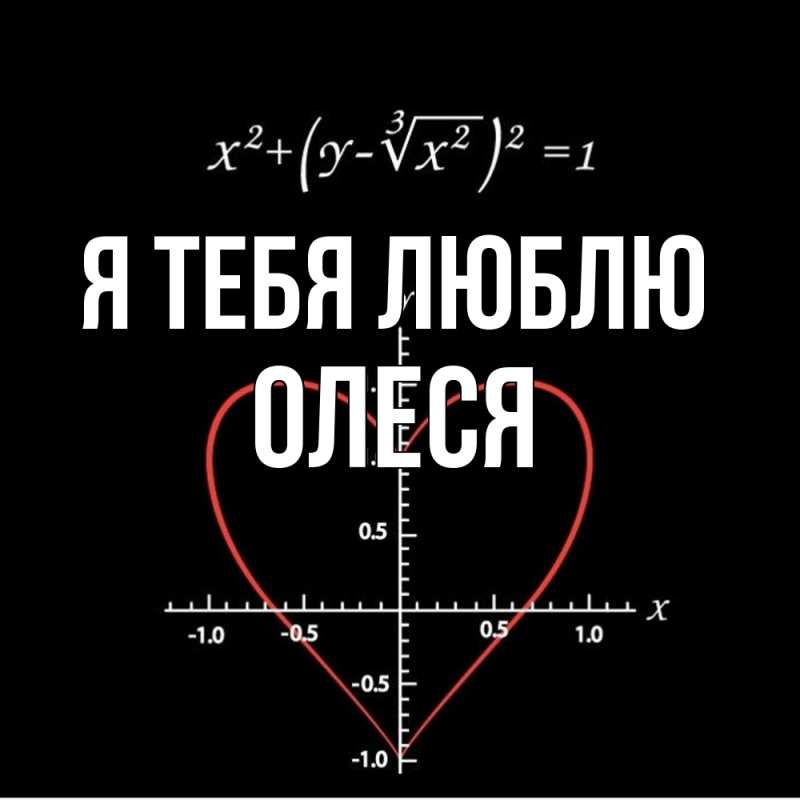 Картинка Я тебя люблю, Олеся