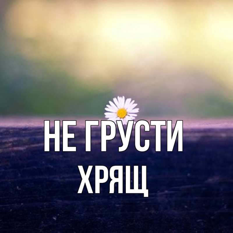 Картинка Не грусти, Хрящ