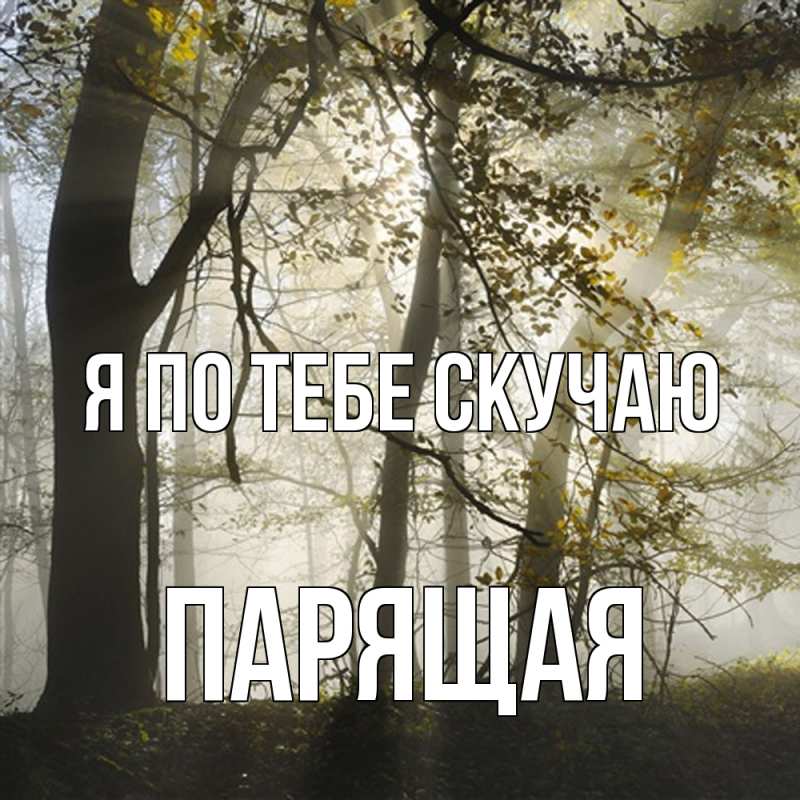 Картинка Я по тебе скучаю, Паpящая