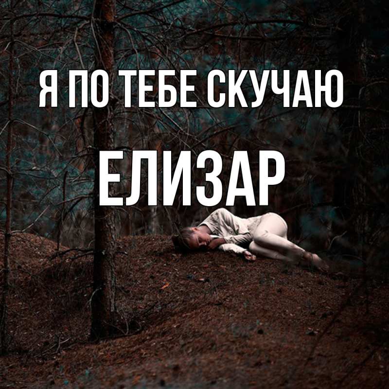Картинка Я по тебе скучаю, Елизар