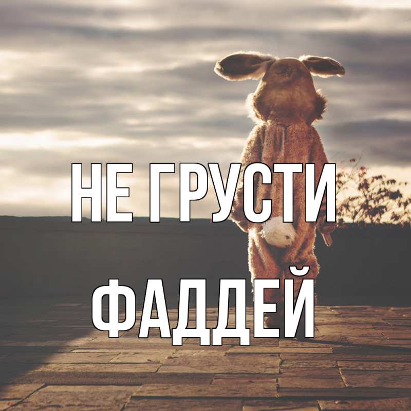 Картинка Не грусти, Фаддей