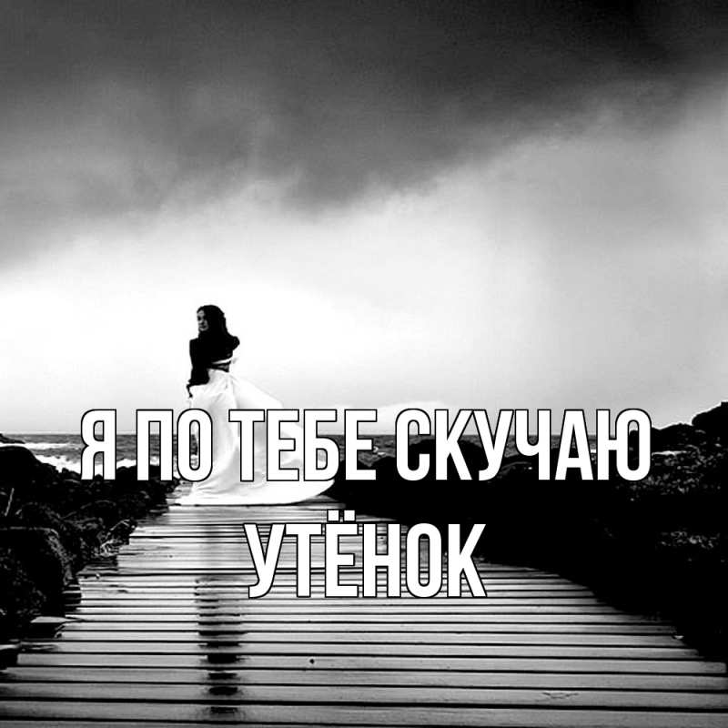 Картинка Я по тебе скучаю, Утёнок