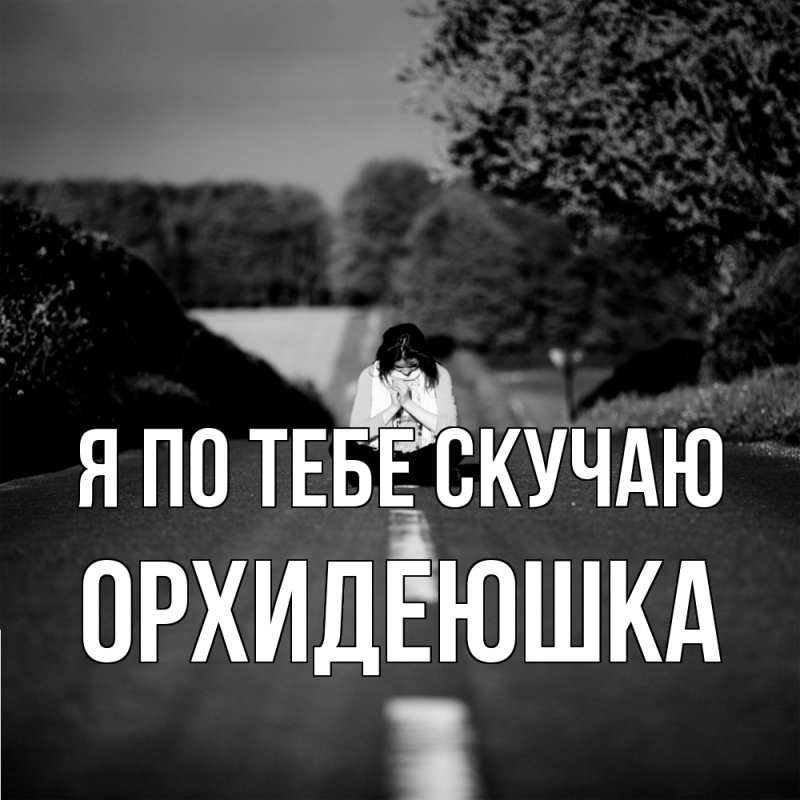 Картинка Я по тебе скучаю, Орхидеюшка