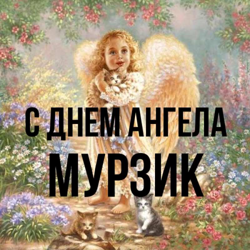 Картинка С днем ангела, Мурзик