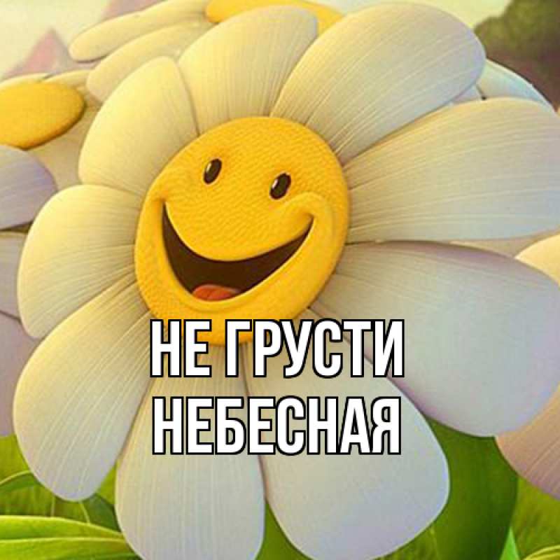 Картинка Не грусти, небесная
