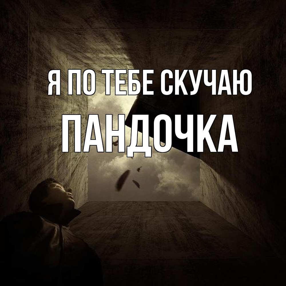 Открытка на каждый день с именем, пандочка Я по тебе скучаю тут Прикольная открытка с пожеланием онлайн скачать бесплатно 