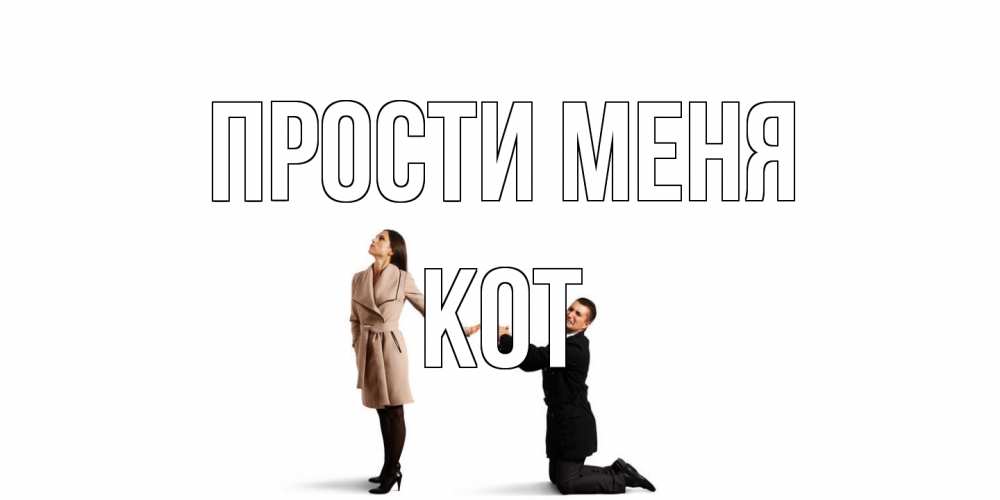 Открытка на каждый день с именем, Кот Прости меня прости меня для девушки Прикольная открытка с пожеланием онлайн скачать бесплатно 