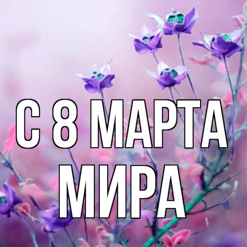 Картинка C 8 МАРТА, Мира
