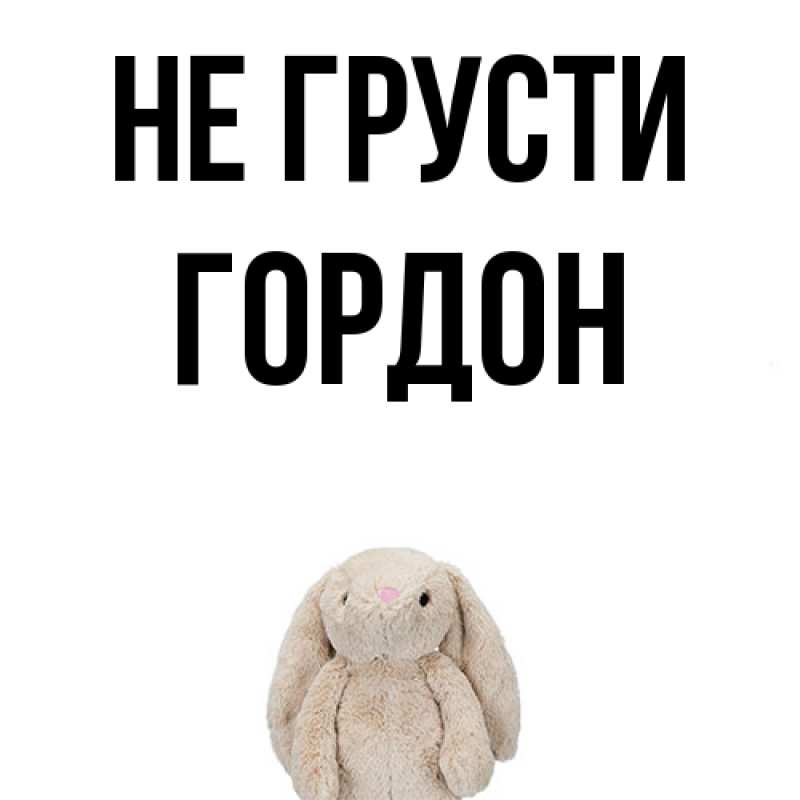 Картинка Не грусти, Гордон