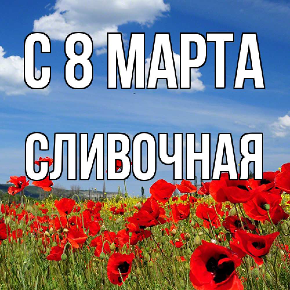 Открытка на каждый день с именем, Сливочная C 8 МАРТА международный женский день 1 Прикольная открытка с пожеланием онлайн скачать бесплатно 