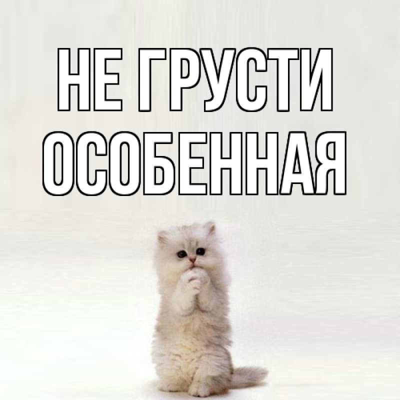 Картинка Не грусти, Особенная