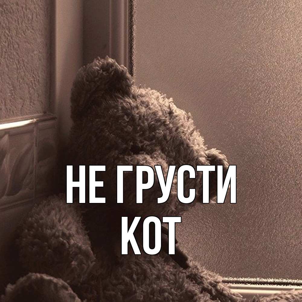 Открытка на каждый день с именем, Кот Не грусти стекол рефленое Прикольная открытка с пожеланием онлайн скачать бесплатно 