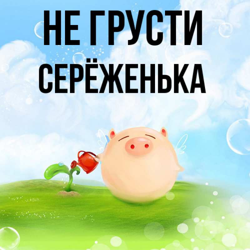 Картинка Не грусти, Серёженька