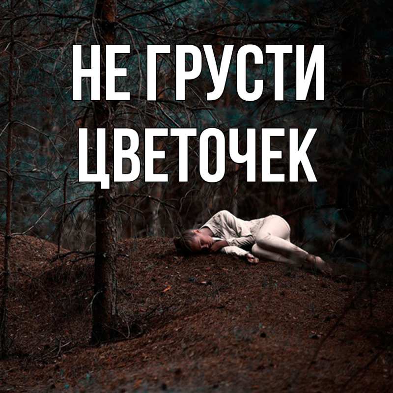 Картинка Не грусти, Цветочек