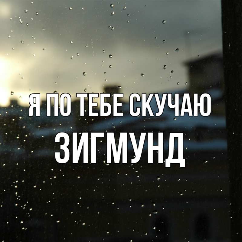 Картинка Я по тебе скучаю, Зигмунд