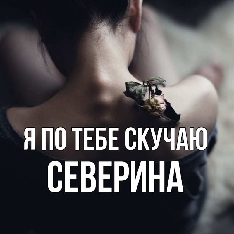 Картинка Я по тебе скучаю, Северина