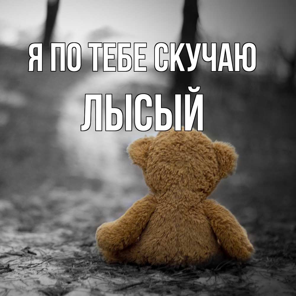 Открытка на каждый день с именем, Лысый Я по тебе скучаю красивые открытки Прикольная открытка с пожеланием онлайн скачать бесплатно 