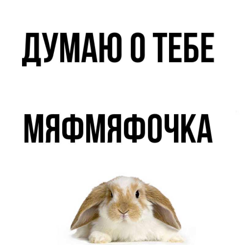 Картинка Думаю о тебе, мяфмяфочка