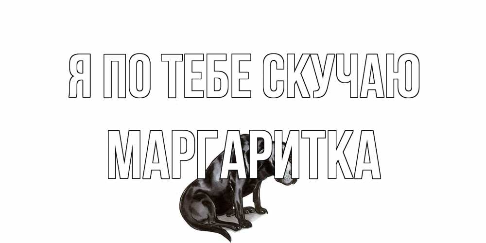 Открытка на каждый день с именем, Маргаритка Я по тебе скучаю я по тебе скучаю открытка с собакой Прикольная открытка с пожеланием онлайн скачать бесплатно 