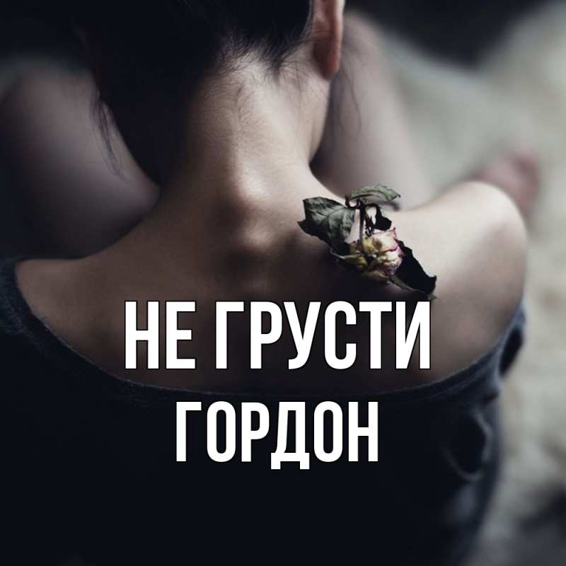 Картинка Не грусти, Гордон